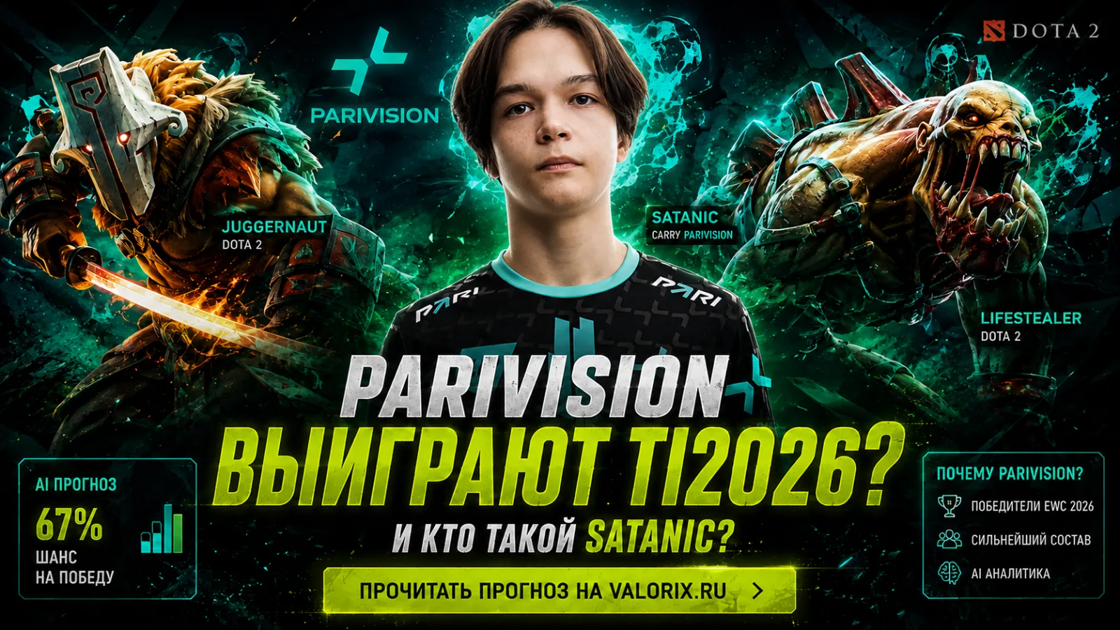 PARIVISION и Satanic: могут ли они выиграть TI 2026?